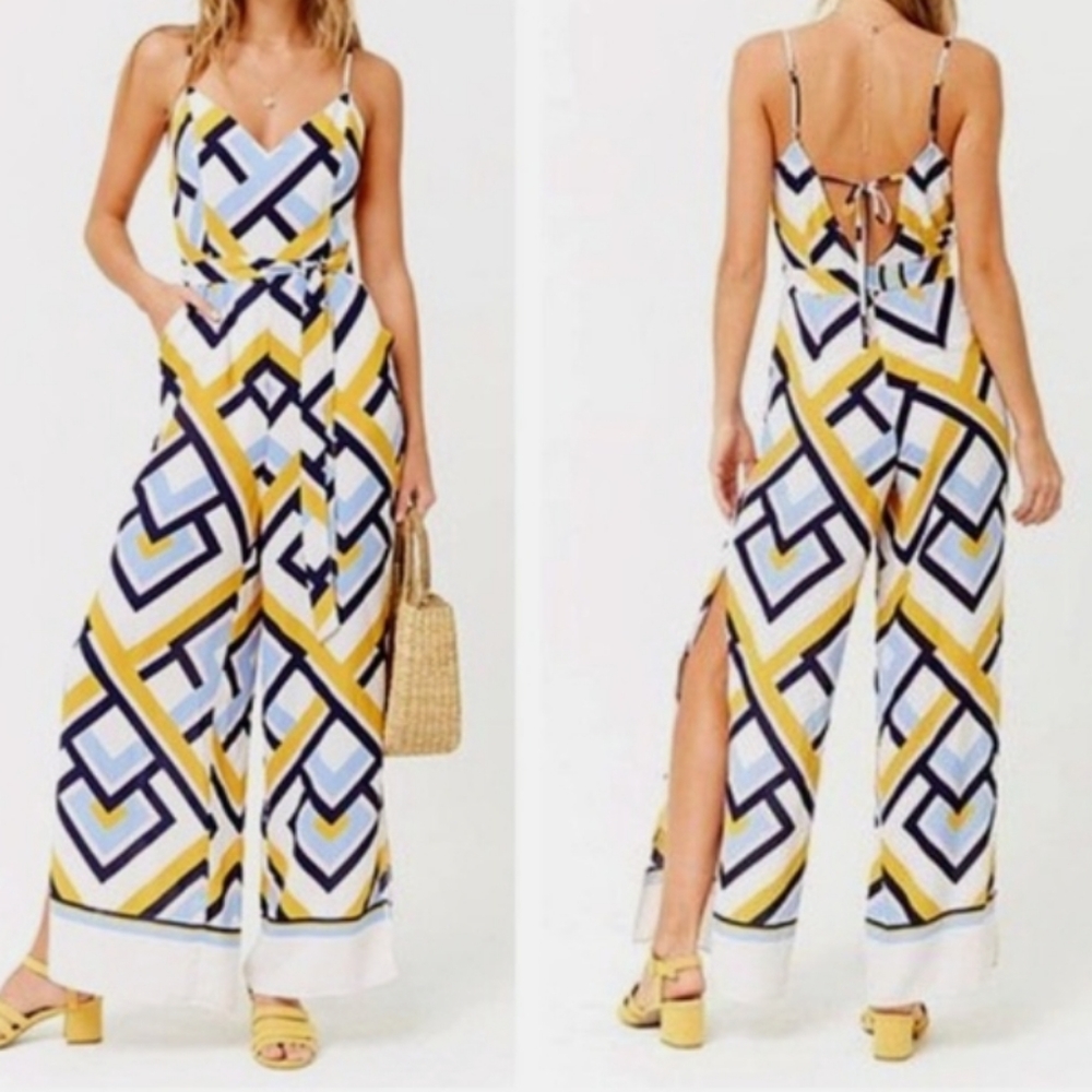 Forever21 Geometric Pattern Jumpsuit